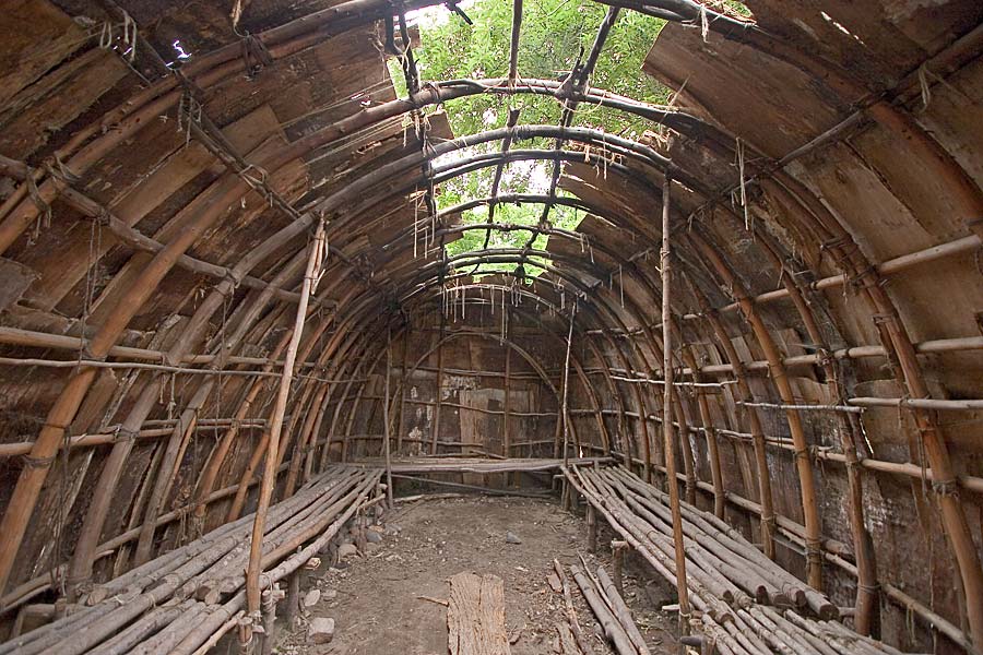 Wampanoag House in construction