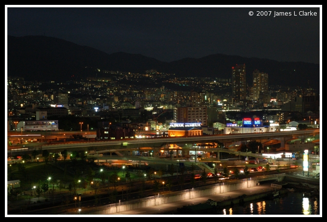 Night View toward the mountains