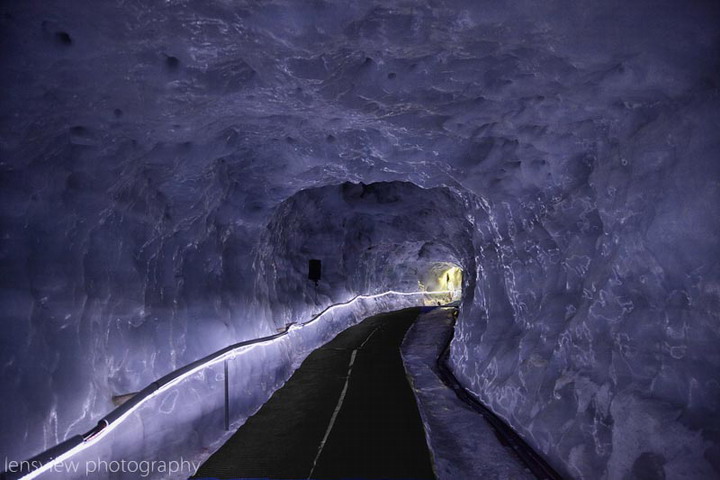 Matterhorn Glacier Paradise Ice Cave Tunnel