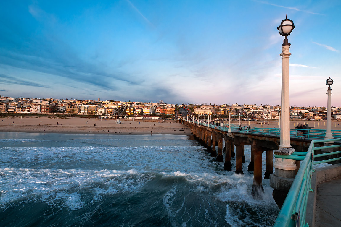 Manhattan pier and beach