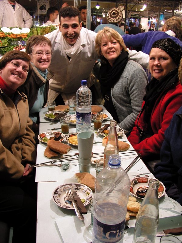 014 Marrakech - Happy diners at JEF.JPG