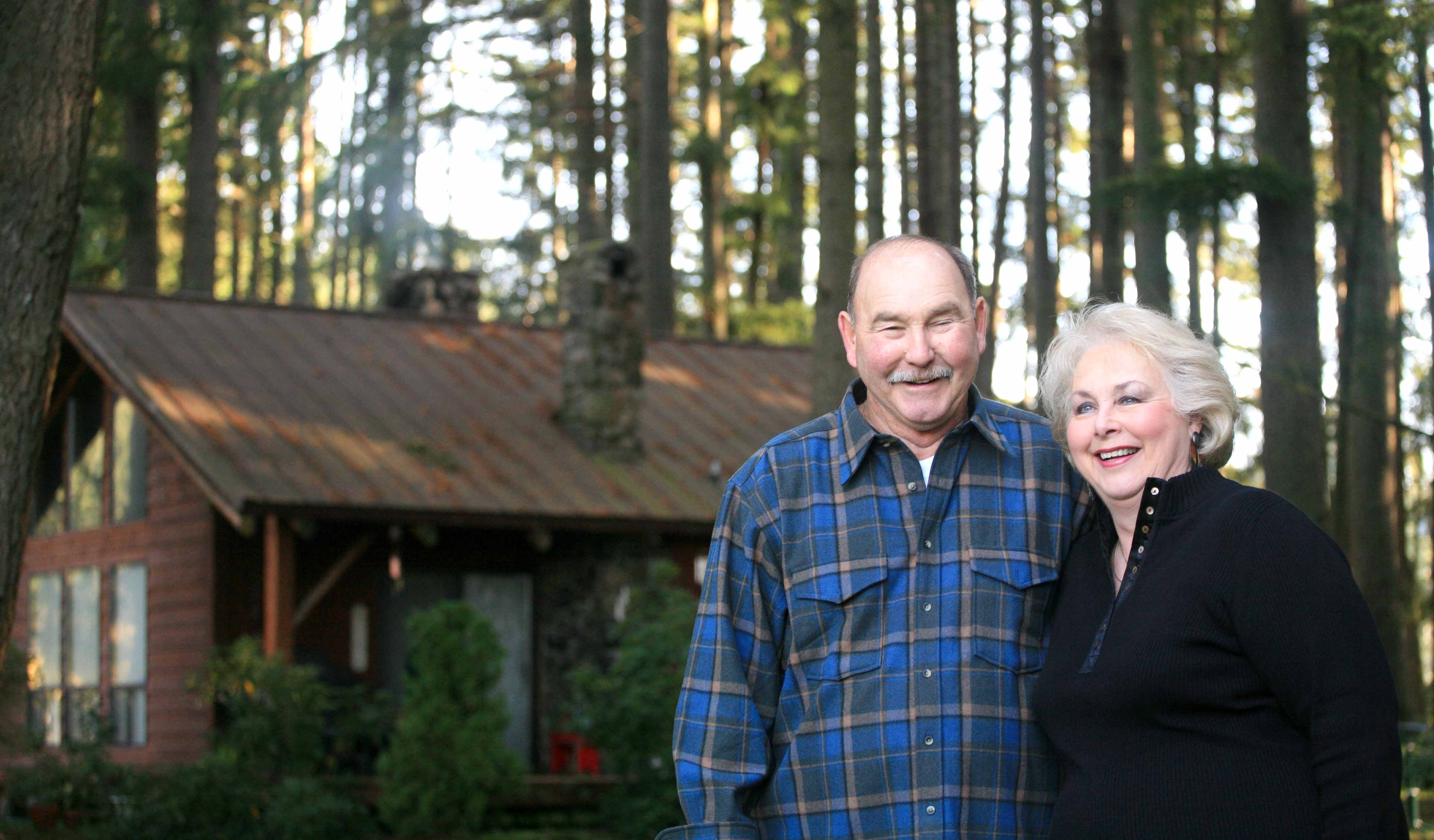 Parents ( Elmer And Jann ) In Front Of Tenino Home