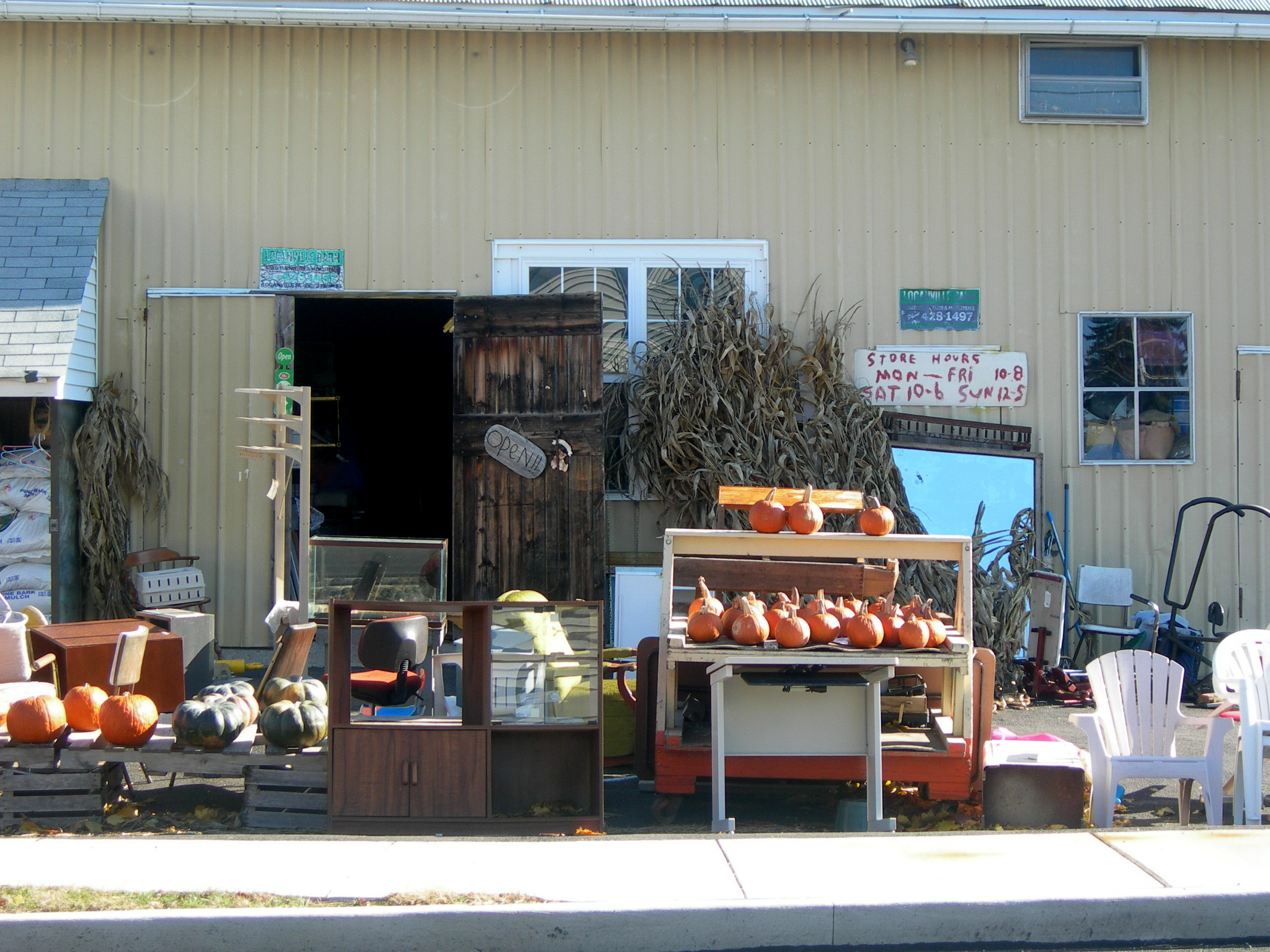 roadside junk store