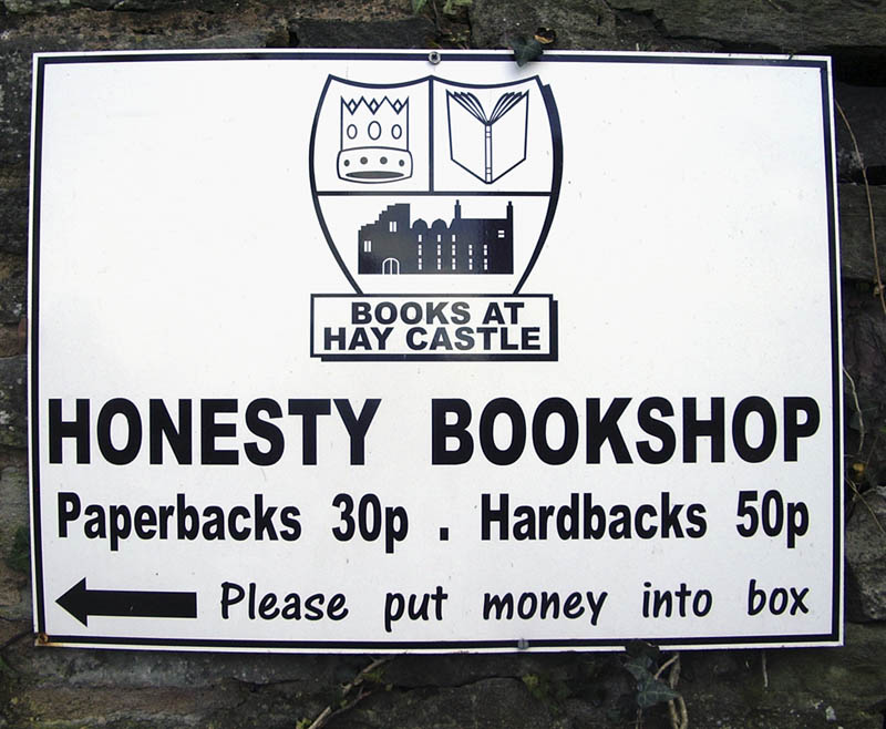 Bookstore sign, Hay-on-Wye [BJG]