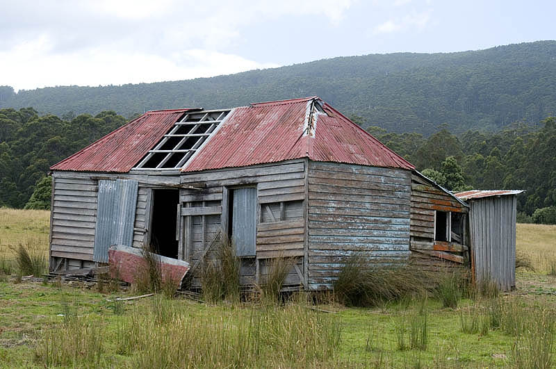 Ruined cottage on South Bruny