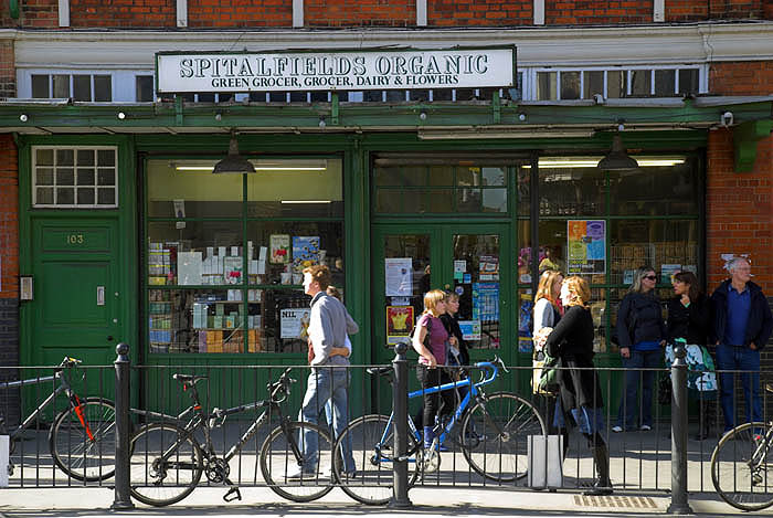 Organic groceries, Spitalfields