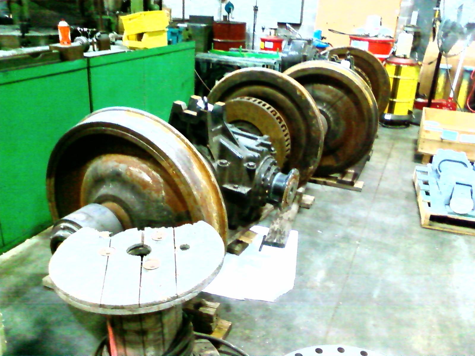 Rail wheels and drives