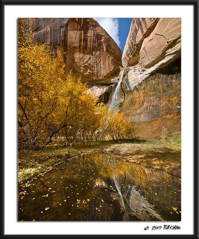 Lower Calf Creek Falls Reflection