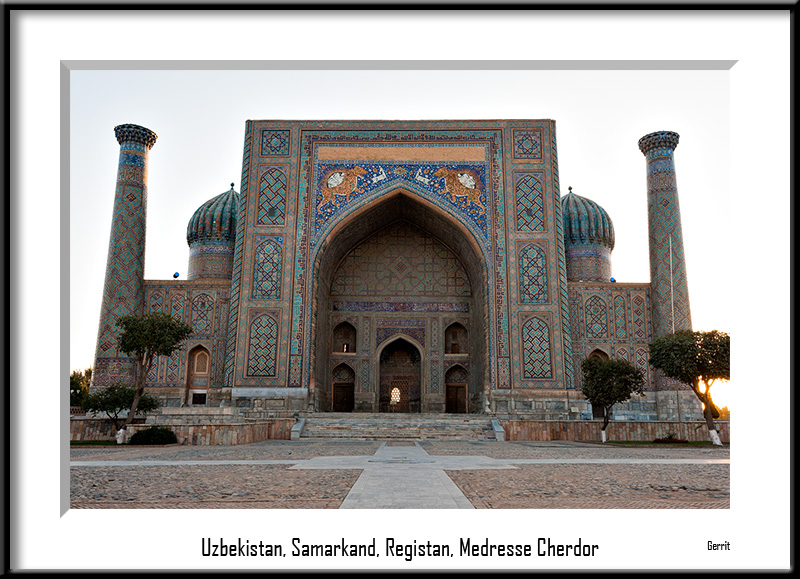 Uzbekistan, Samarkand, Registan, Sherdor-Medresse 