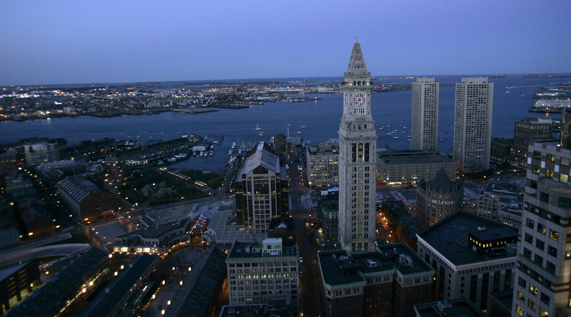 Boston Waterfront and Customs House Tower