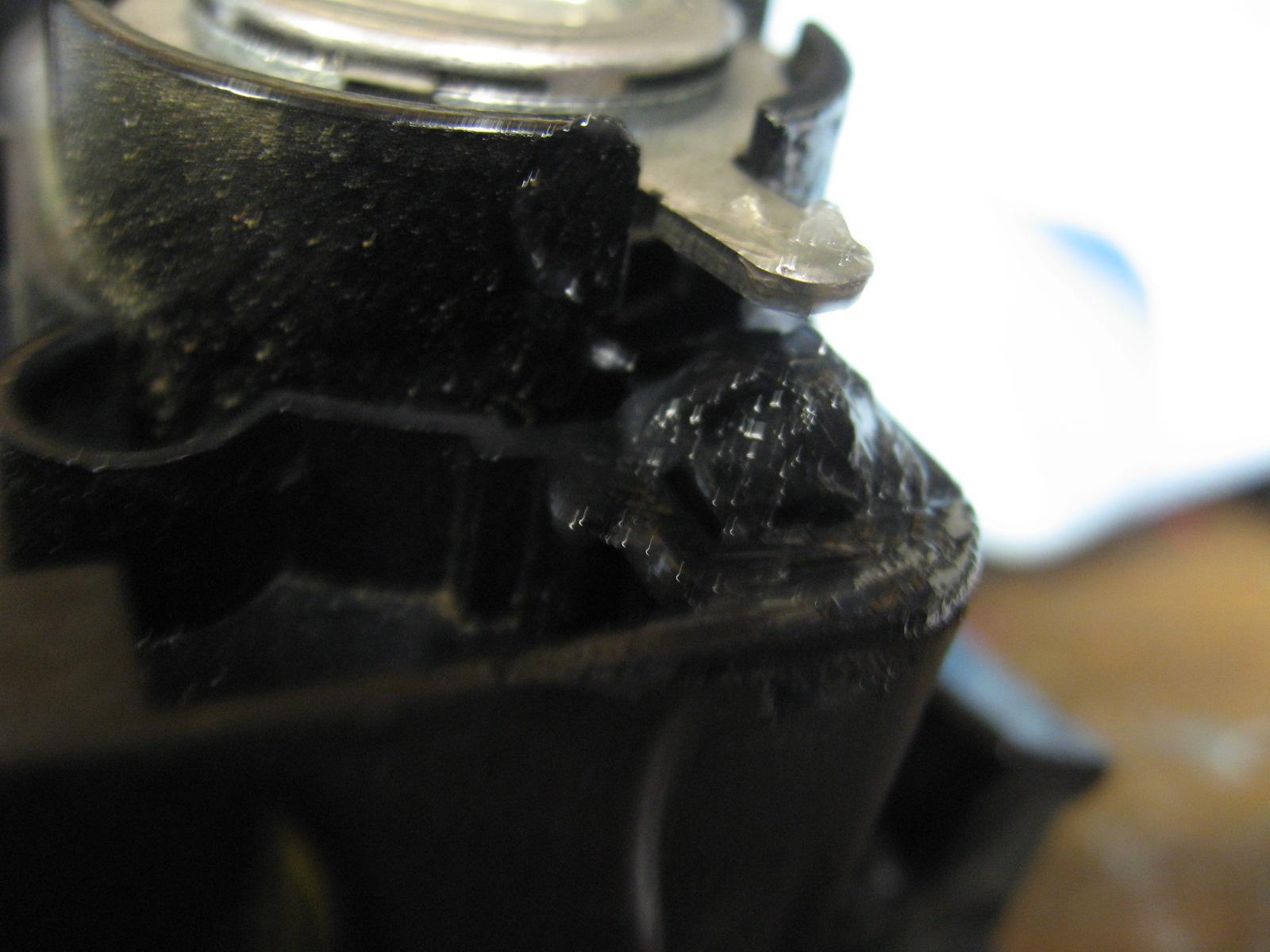I cleaned it and packed it with dielectric grease