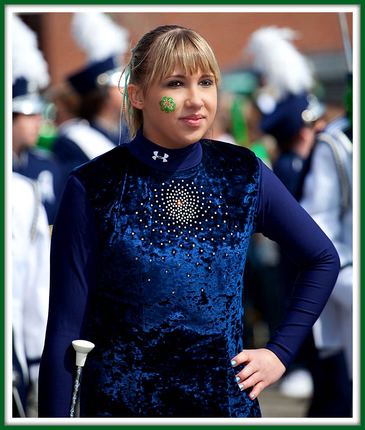 Twirler at the St. Patricks Day Parade, Scranton, PA