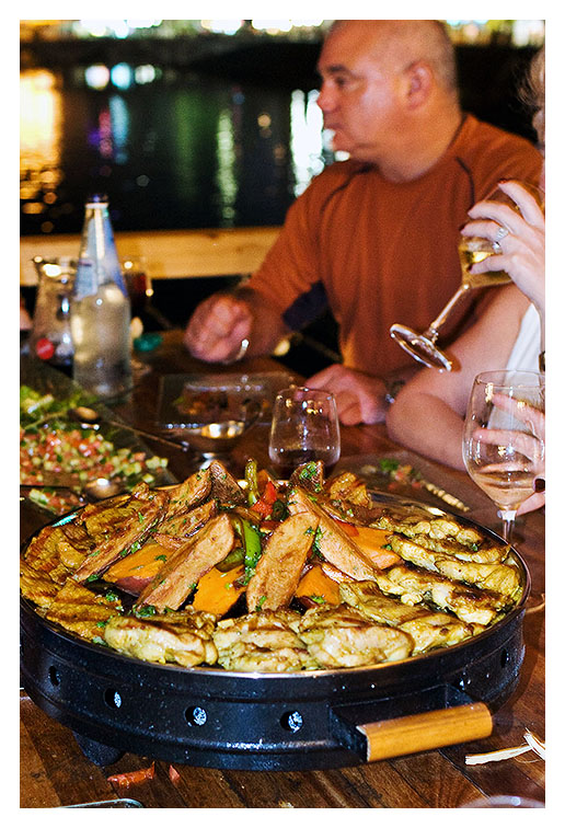 A Feast at Decks Restaurant on the Sea of Galilee