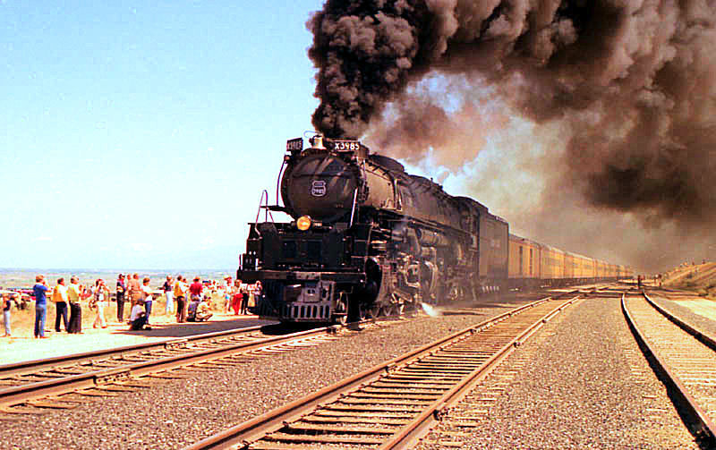 UP #3985 Steam Show 1982 Salt Lake to Provo RT