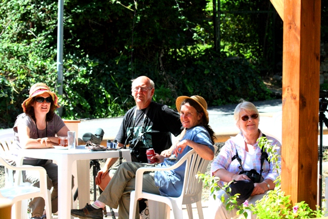 The group having a drink