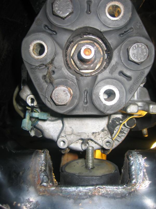 rear view or the mount in place