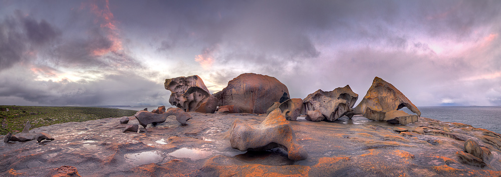 Remarkable Rocks sunset wide