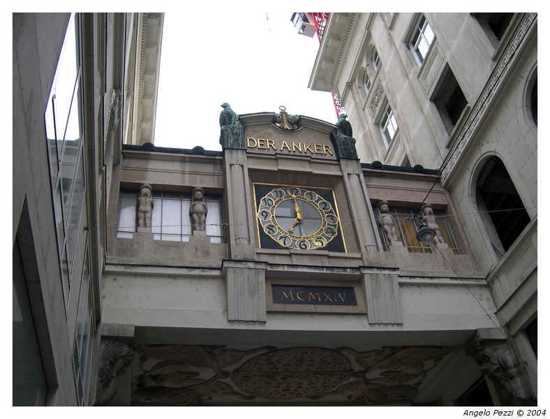 The rear of Anchor Clock