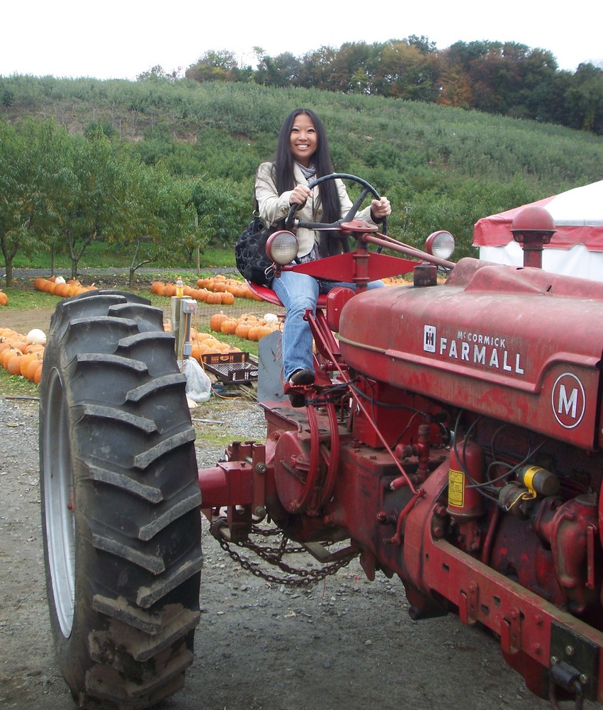 Emily at a farm in CT