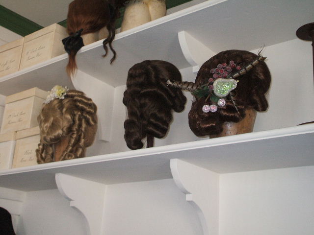 In the wig makers shop