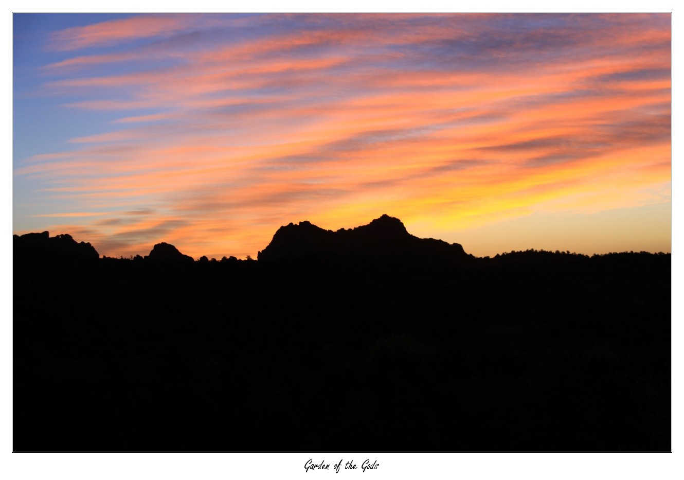 Garden of the Gods at dawn