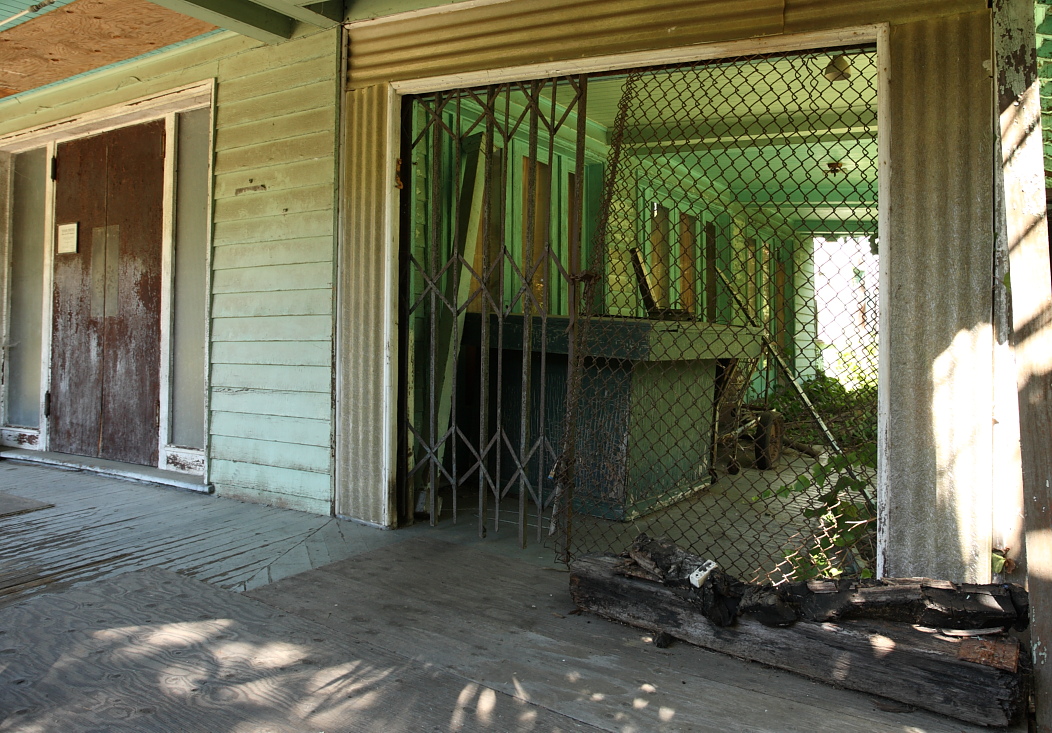 Entrance to Redwood Bowl dance floor next to main building