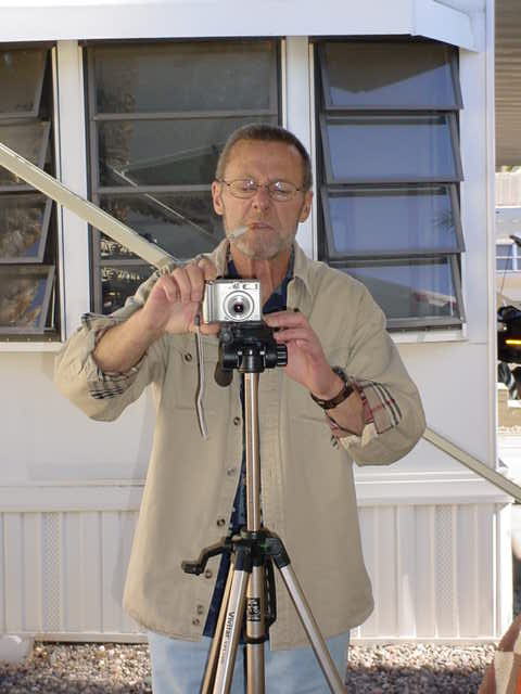 Ken taking a photo