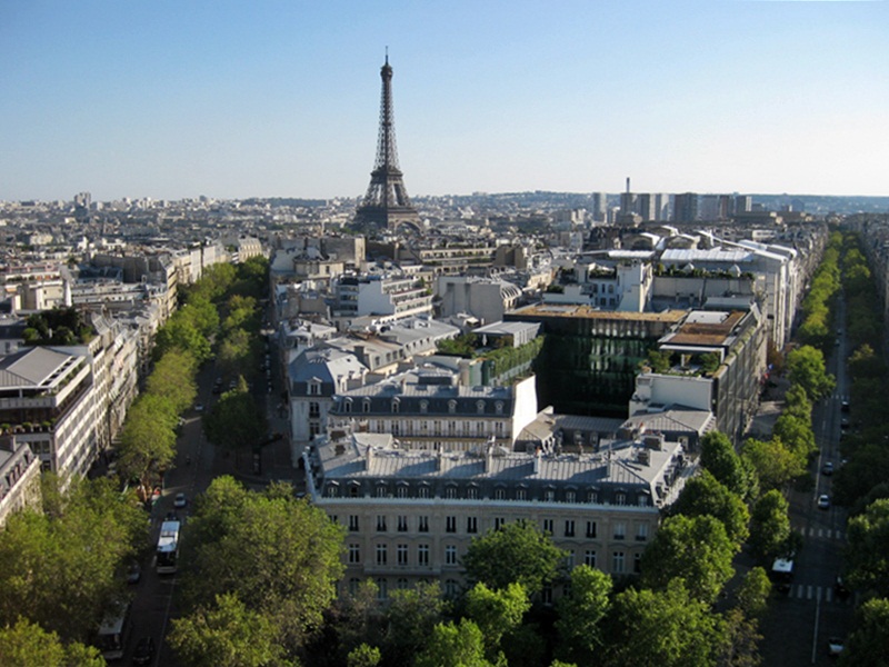 Vista desde LArc de Triomphe