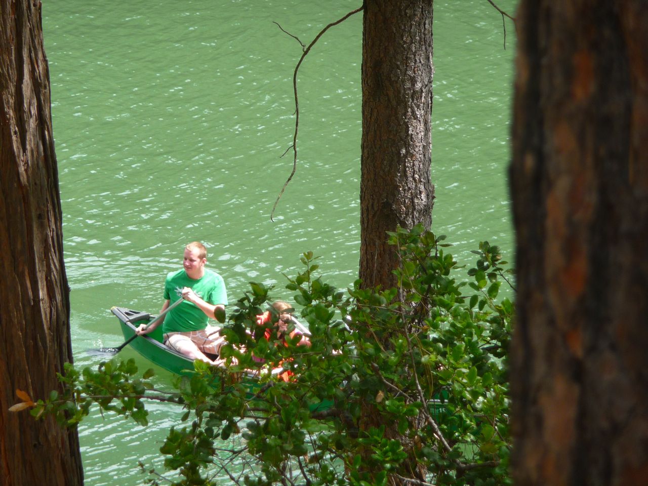 Sylvias son Nick behind our cabin .jpg