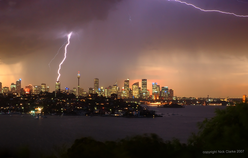 Sydney Habour in summer storm - final edit.