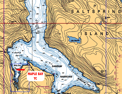 location of Maple Bay YC