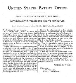 J.B. Wood Patent for Telescope Narrative