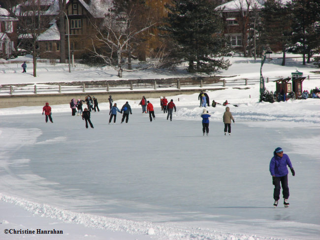 Skating on the canal