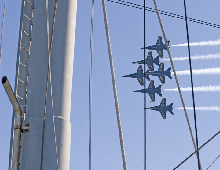 Blue Angels in the rigging