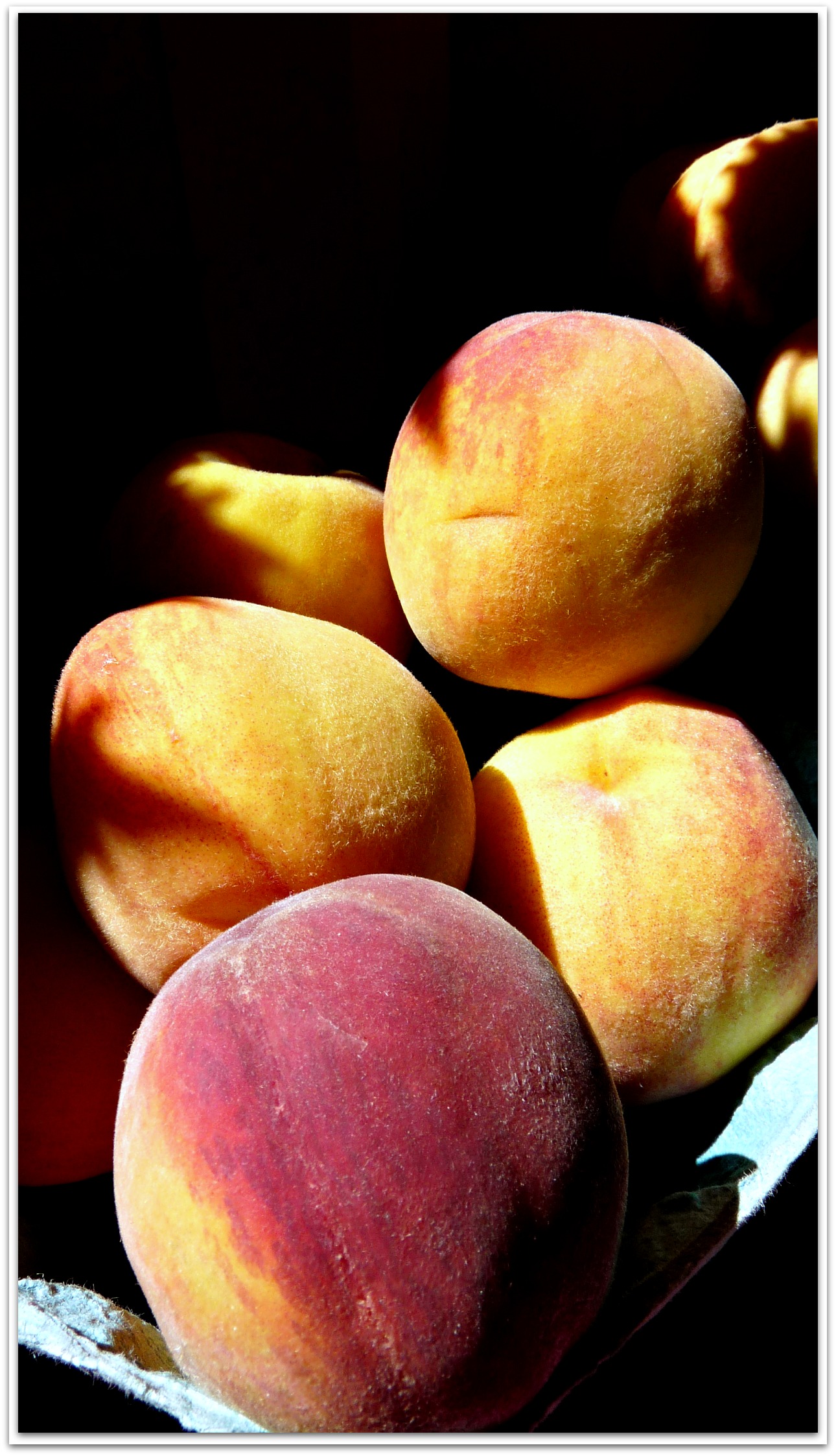 farmstand peaches.