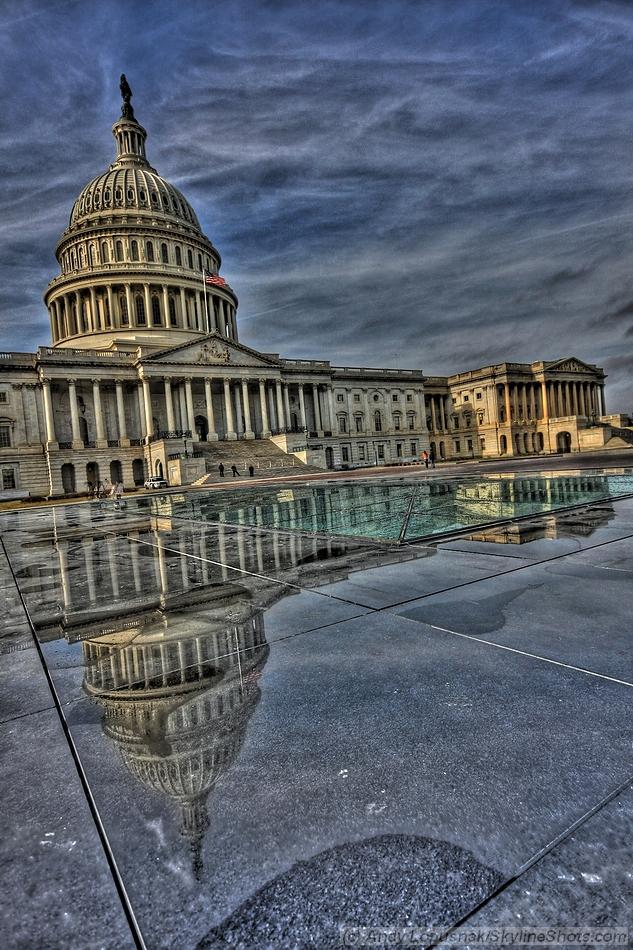 The Capitol and its reflection in HDR