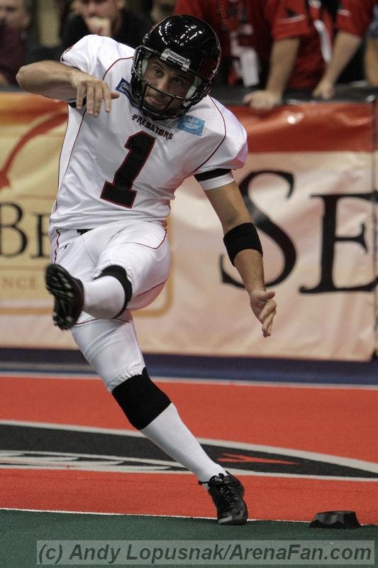 Orlando Predators kicker Carlos Martinez