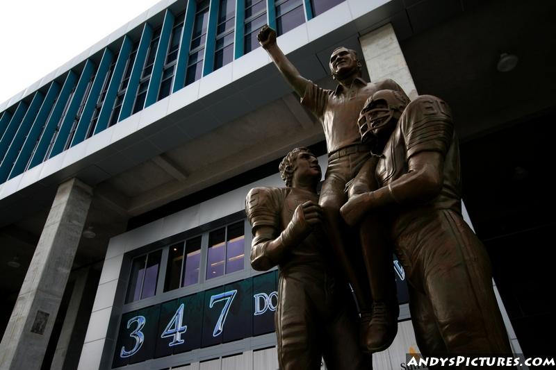 Don Shula statue at Sun Life Stadium