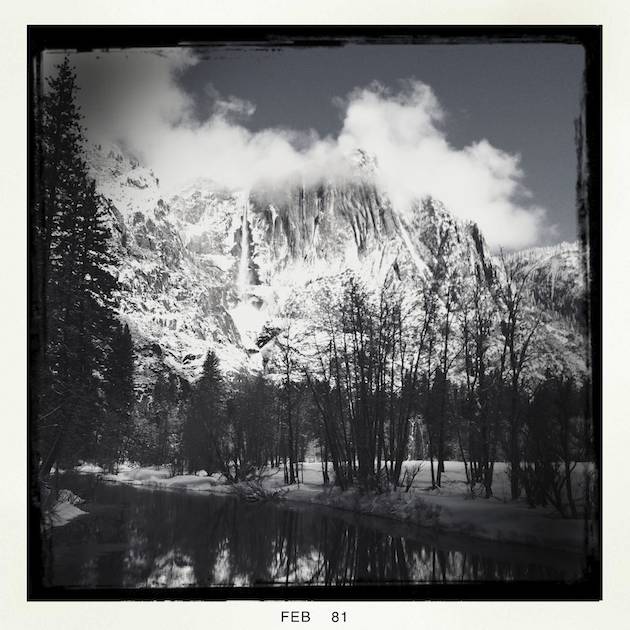 The Hipstamatic Version of Winter Over Yosemite