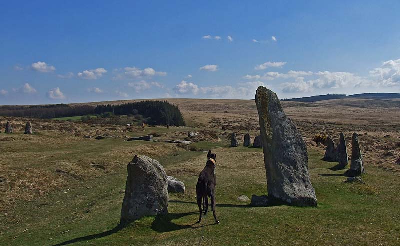 Peggy at the Scorhill Stone Circle