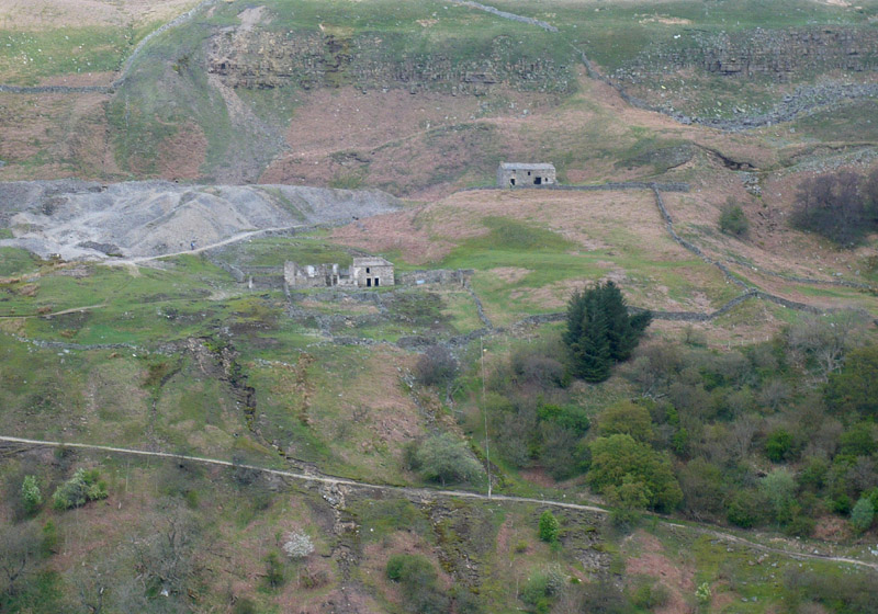 Crackpot Hall from Kisdon Side