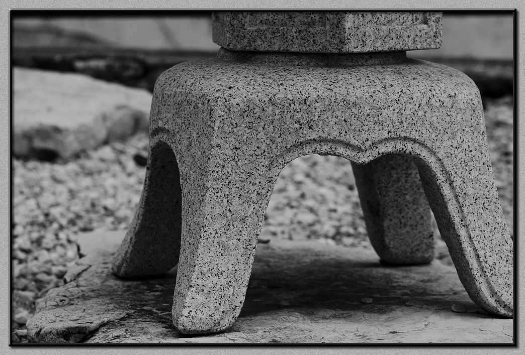 B&W Japanese lantern