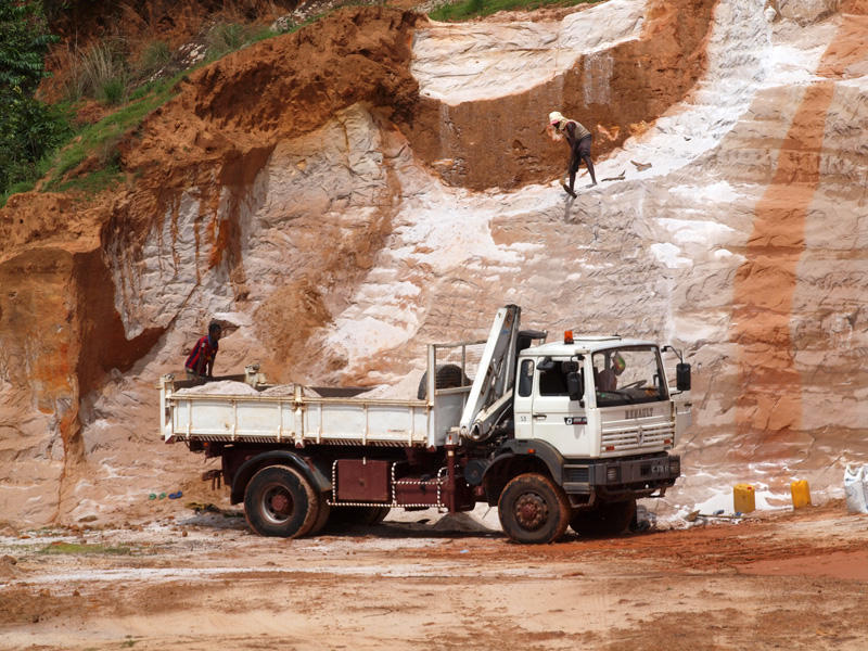 Working in the quarry