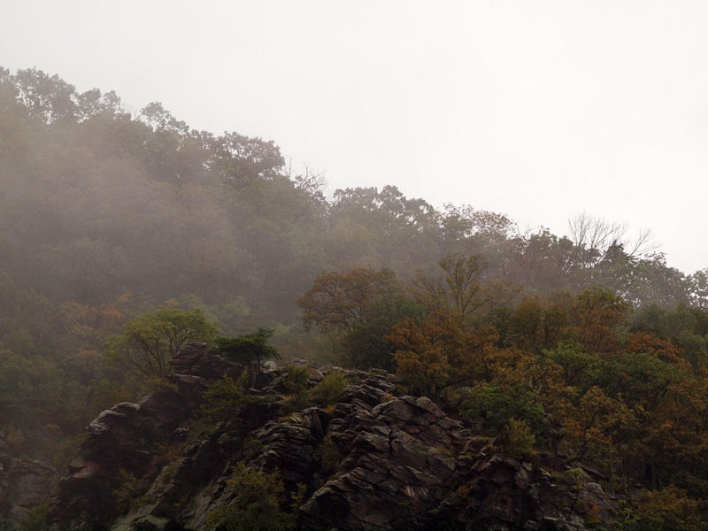 Low clouds on Maryland Heights