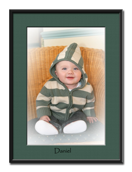 Daniel white vignette and frame