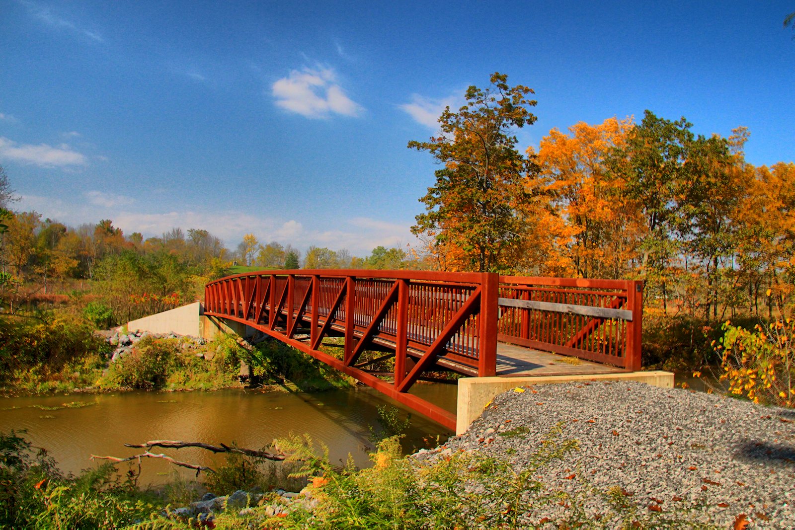 Bridge in Park in HDR<BR>October 5, 2012
