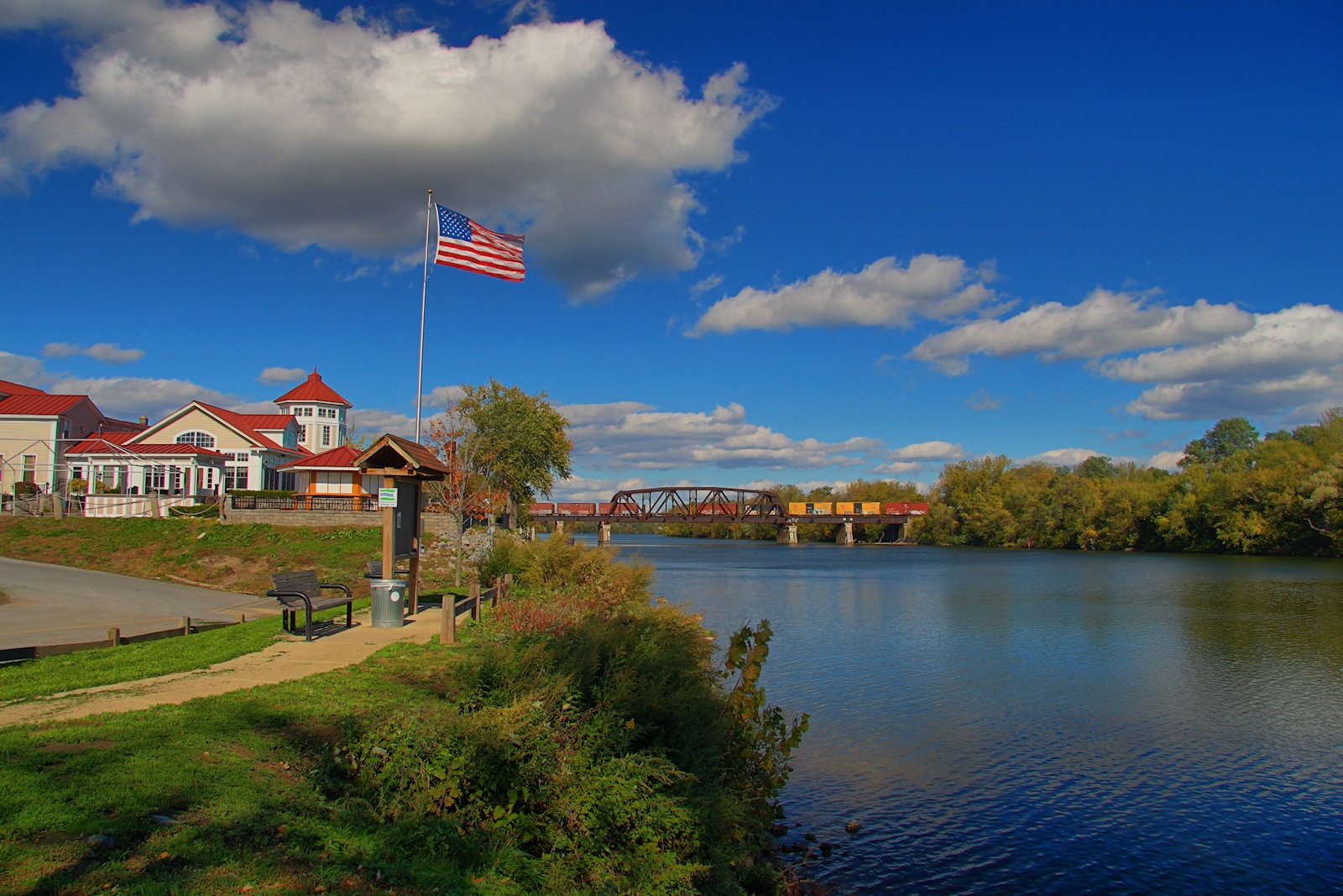 Restaurant on River in HDR<BR>October 11, 2012