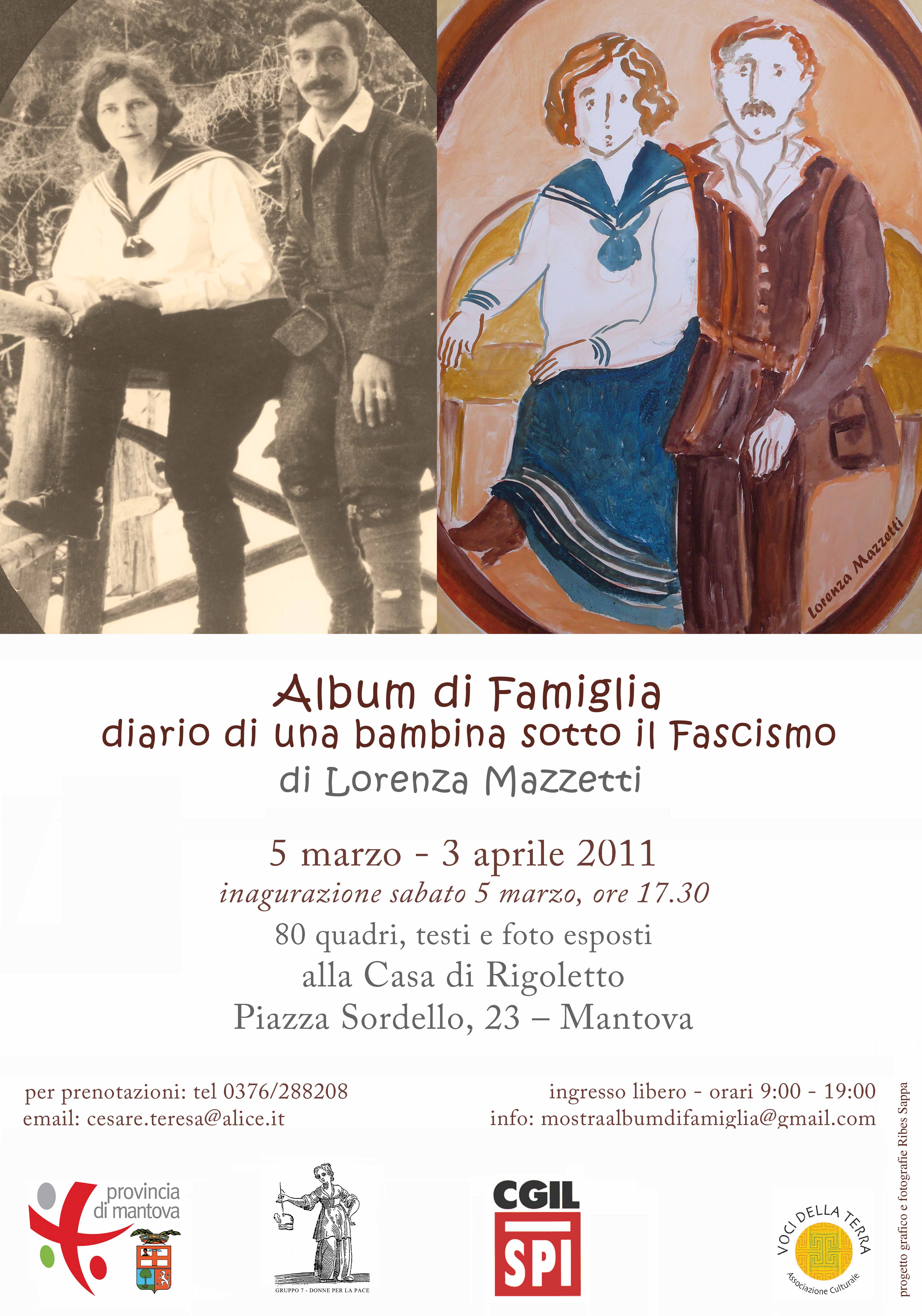 locandina Mostra Album di Famiglia a Mantova