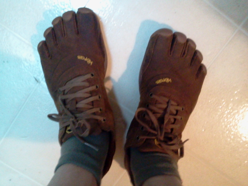 Sept 11, 2012 - Vibram Trek LS fivefinger shoes
