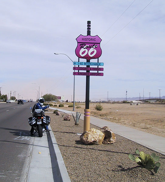 Route 66 at Kingman, Arizona